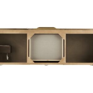 James Martin 388-V59D-LTO-RG Columbia 59 Inch Double Vanity in Latte Oak, Radiant Gold