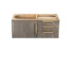 James Martin 389-V36-AGR-G Mercer Island 36 Inch Single Vanity in Ash Gray, Radiant Gold