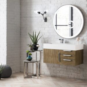 James Martin 389-V36-LTO-A Mercer Island 36 Inch Single Vanity in Latte Oak