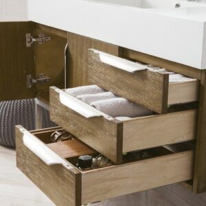 James Martin 389-V48-LTO-A Mercer Island 48 Inch Single Vanity in Latte Oak