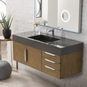 James Martin 389-V48-LTO-A Mercer Island 48 Inch Single Vanity in Latte Oak