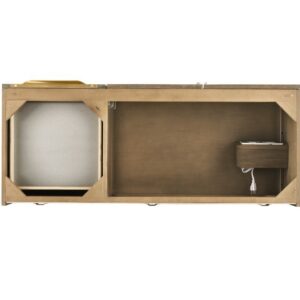 James Martin 389-V48-LTO-G Mercer Island 48 Inch Single Vanity in Latte Oak, Radiant Gold