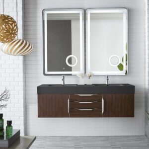 James Martin 389-V59D-CFO-A Mercer Island 59 Inch Double Vanity in Coffee Oak