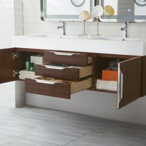 James Martin 389-V59D-CFO-A Mercer Island 59 Inch Double Vanity in Coffee Oak