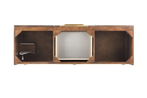 James Martin 389-V59D-CFO-G Mercer Island 59 Inch Double Vanity in Coffee Oak, Radiant Gold