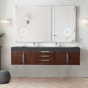 James Martin 389-V72D-CFO-A Mercer Island 72 Inch Double Vanity in Coffee Oak