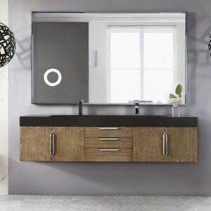 James Martin 389-V72D-LTO-A Mercer Island 72 Inch Double Vanity in Latte Oak