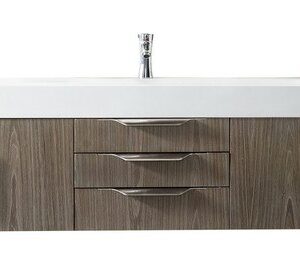 James Martin 389-V72S-AGR-A Mercer Island 72 Inch Single Vanity in Ash Gray