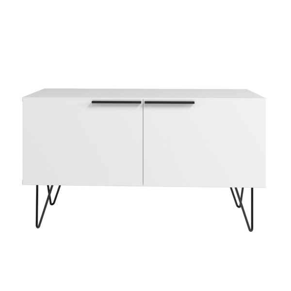 Manhattan Comfort Beekman 35.43 Accent Cabinet with 2 Shelves in White