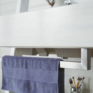 James Martin 410-V30-GW-AF Lakeside 30 Inch Single Vanity in Glossy White with Arctic Fall Solid Surface Top