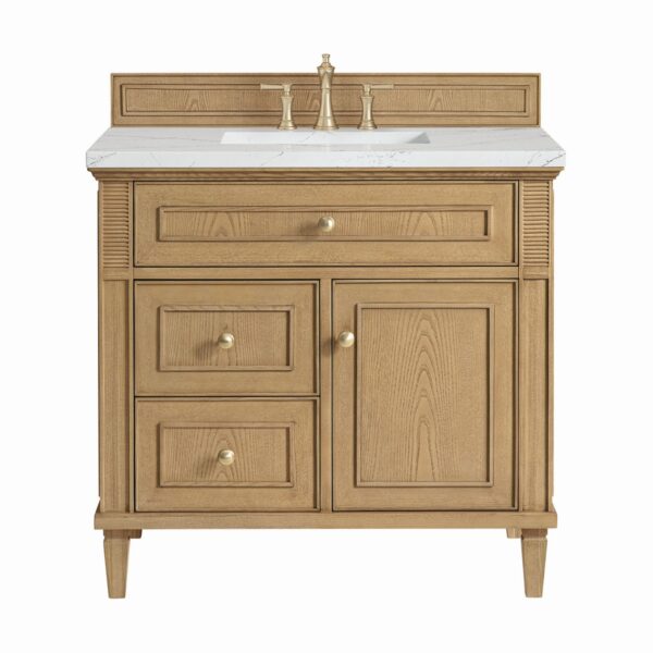 James Martin JM 424-V36 Lorelai 36 Inch Free-Standing Single Sink Bathroom Vanity with 3 CM Top