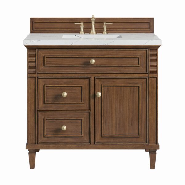 James Martin JM 424-V36 Lorelai 36 Inch Free-Standing Single Sink Bathroom Vanity with 3 CM Top