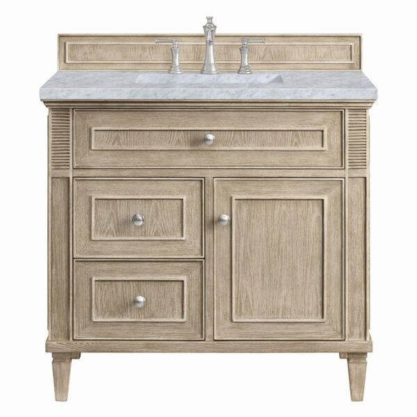 James Martin JM 424-V36 Lorelai 36 Inch Free-Standing Single Sink Bathroom Vanity with 3 CM Top