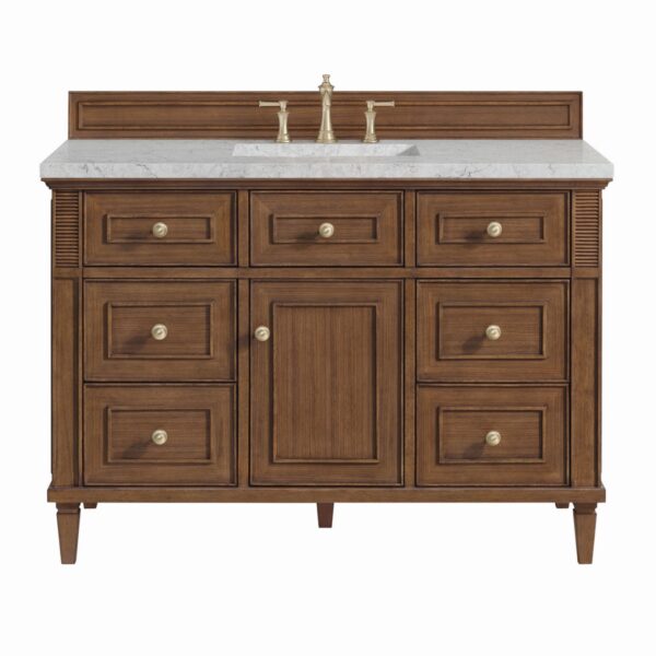 James Martin JM 424-V48 Lorelai 48 Inch Free-Standing Single Sink Bathroom Vanity with 3 CM Top