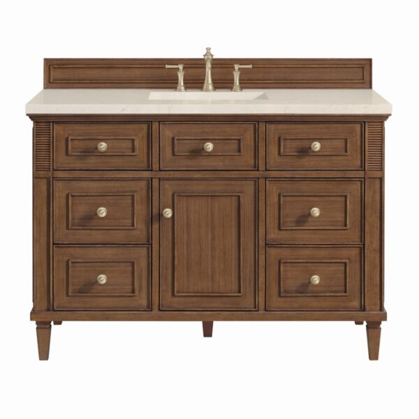 James Martin JM 424-V48 Lorelai 48 Inch Free-Standing Single Sink Bathroom Vanity with 3 CM Top