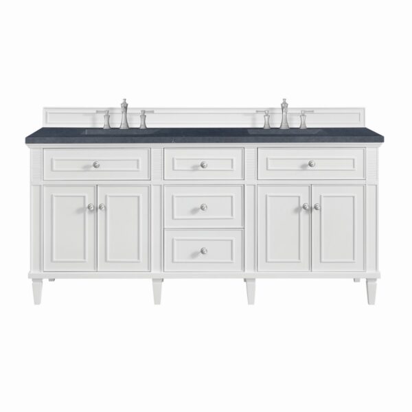 James Martin JM 424-V72 Lorelai 72 Inch Free-Standing Double Sink Bathroom Vanity with 3 CM Top