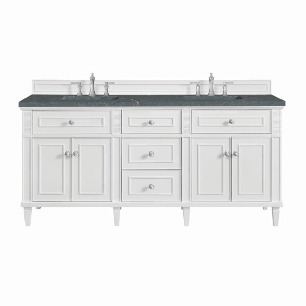 James Martin JM 424-V72 Lorelai 72 Inch Free-Standing Double Sink Bathroom Vanity with 3 CM Top