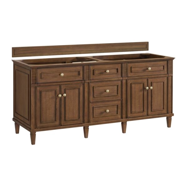 James Martin 424-V72 Lorelai 71 7/8 Inch Free-Standing Double Sink Bathroom Vanity Cabinet Only