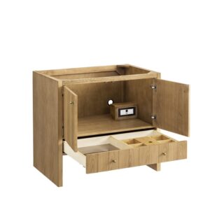 James Martin 435-V36-LNO Hudson 35 7/8 Inch Light Natural Oak Single Sink Vanity Cabinet Only