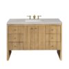 James Martin 435-V48-LNO-3ESR Hudson 48 Inch Light Natural Oak Single Sink Vanity with 3 cm Eternal Serena Top