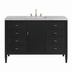 James Martin JM 485-V48 Myrrin 48 Inch Free-Standing Single Sink Bathroom Vanity with 3 CM Top