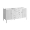 James Martin 485-V60D Myrrin 59 7/8 Inch Free-Standing Double Sink Bathroom Vanity Cabinet Only