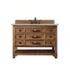 James Martin 500-V48-HON-3ESR Malibu 48 Inch Single Vanity Cabinet in Honey Alder with 3 CM Eternal Serena Quartz Top