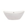 Altair 50671-BAT-WH-F Allegra 70 7/8 x 33 7/8 Inch Freestanding Soaking Acrylic Bathtub