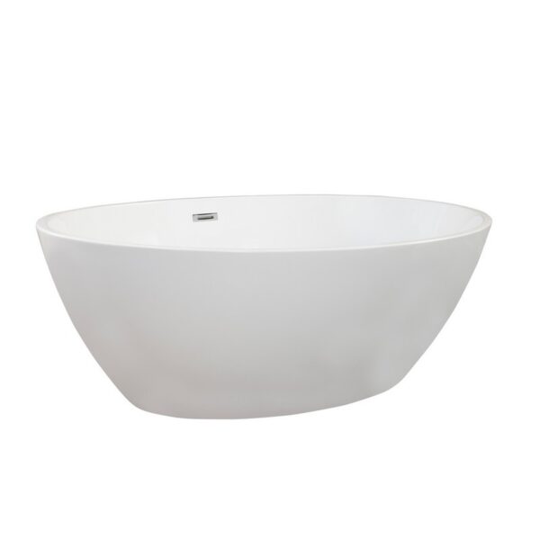 Altair 51069-BAT-WH-F Jolie 68 1/2 x 39 3/4 Inch Freestanding Soaking Acrylic Bathtub