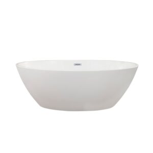 Altair 51069-BAT-WH-F Jolie 68 1/2 x 39 3/4 Inch Freestanding Soaking Acrylic Bathtub