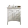 James Martin 527-V30-3WZ Palisades 30 Inch Single Vanity with 3cm White Zeus Quartz Top