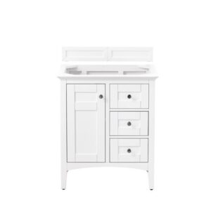 James Martin 527-V30-BW Palisades 30 Inch Single Vanity in Bright White