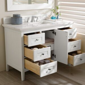 James Martin 527-V48-BW Palisades 48 Inch Single Vanity in Bright White