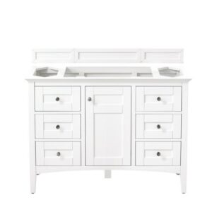 James Martin 527-V48-BW Palisades 48 Inch Single Vanity in Bright White