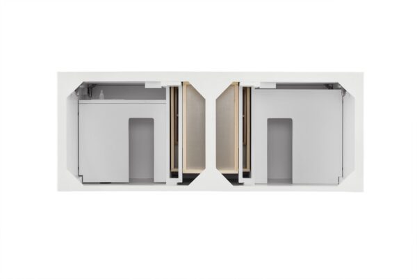 James Martin 527-V60D-BW Palisades 60 Inch Double Vanity in Bright White