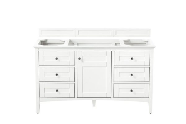 James Martin 527-V60S-BW Palisades 60 Inch Single Vanity in Bright White