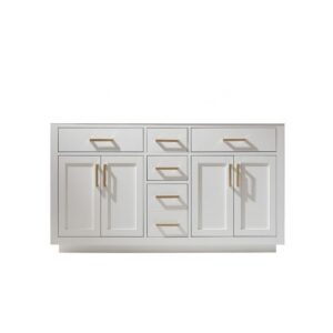 Altair 531060-CAB-NM Ivy 60 Inch Double Sink Bathroom Vanity Cabinet Only without Countertop and Mirror