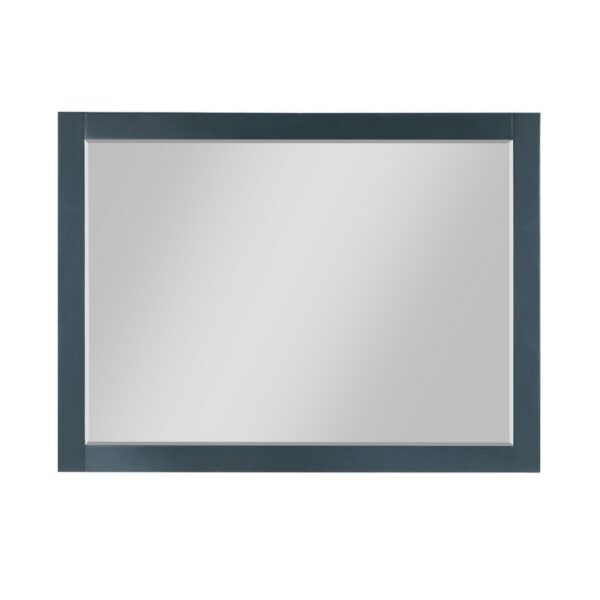 Altair 535048-MIR-CB Maribella 48 Inch Rectangular Bathroom Wood Framed Wall Mirror - Classical Blue