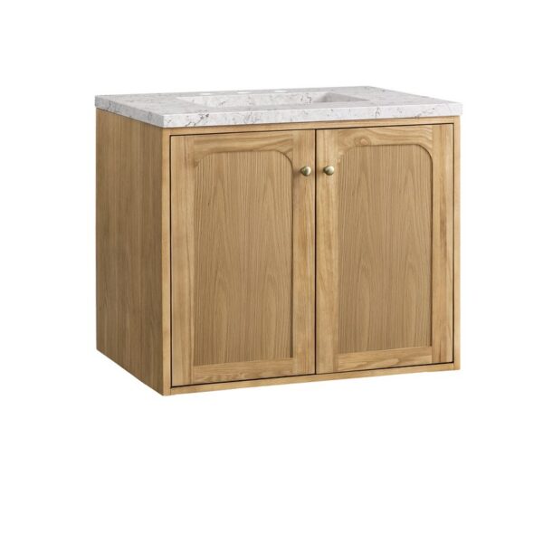 James Martin 545-V30-LNO-3EJP Laurent 30 Inch Light Natural Oak Single Sink Vanity with 3 cm Eternal Jasmine Pearl Top