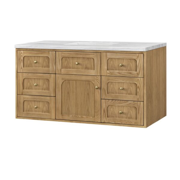 James Martin 545-V48-LNO-3AF Laurent 48 Inch Light Natural Oak Single Sink Vanity with 3 cm Arctic Fall Top