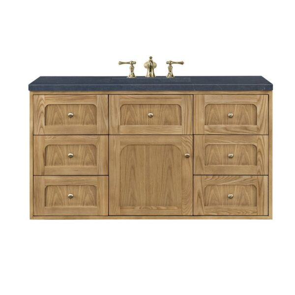 James Martin 545-V48-LNO-3CSP Laurent 48 Inch Light Natural Oak Single Sink Vanity with 3 cm Charcoal Soapstone Top