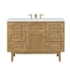 James Martin 545-V48-LNO-3ENC Laurent 48 Inch Light Natural Oak Single Sink Vanity with 3 cm Ethereal Noctis Top