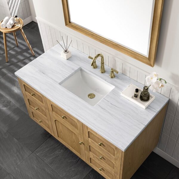 James Martin 545-V48-LNO Laurent 47 7/8 Inch Light Natural Oak Single Sink Vanity Cabinet Only