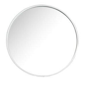 James Martin 571-M28-GW Montreal 28 Inch Round Mirror in Glossy White