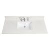 Altair 61049-CTP-MW Belluno 49 Inch Single Bathroom Vanity Top in Milano White with Ceramic Rectangle Undermount Sink