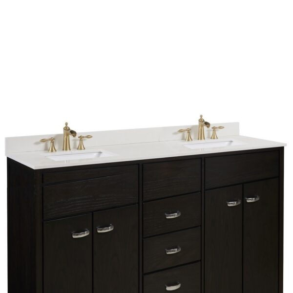 Altair 61073-CTP-MW Belluno 73 Inch Single Bathroom Vanity Top in Milano White with Ceramic Rectangle Undermount Sink