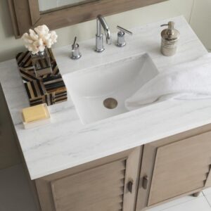 James Martin 620-V36-WW Portland 36 Inch Single Vanity in Whitewashed Walnut