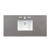 James Martin 620-V48-BNM-3GEX Portland 48 Inch Single Vanity in Burnished Mahogany with 3 cm Grey Expo Quartz Top with Sink