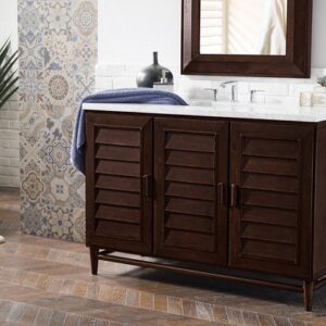 James Martin 620-V48-BNM Portland 48 Inch Single Vanity in Burnished Mahogany