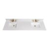 Altair 62073-CTP-JW Frosinone 73 Inch Single Bathroom Vanity Top in Jazz White with Ceramic Rectangle Undermount Sink